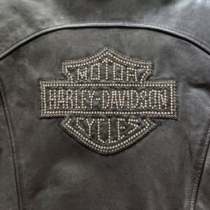 Harley Davidson Swarovski Leather Jacket